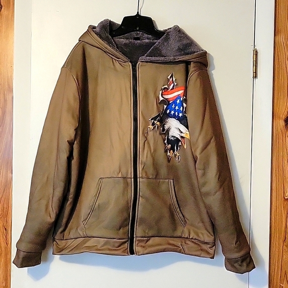 NWOT American Sherpa lined Jacket - Picture 1 of 6
